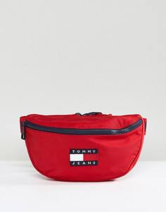 Красная сумка-кошелек на пояс с логотипом в стиле 90-х Tommy Jeans Capsule - Красный