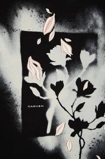 Черный свитшот с принтом Carven