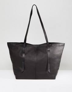 Кожаная сумка-шоппер ASOS - Черный