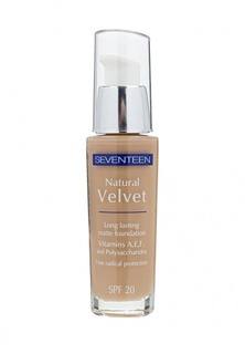 Тональное средство Seventeen Seventeen. длительного действия, тон 6  "NATURAL VELVET LONG LASTING MATTE FOUNDATION"