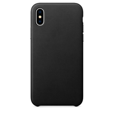 Аксессуар Чехол APPLE iPhone X Leather Case Black MQTD2ZM/A