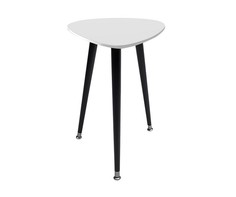 Приставной столик капля (woodi) белый 43.0x57.0x50.0 см.