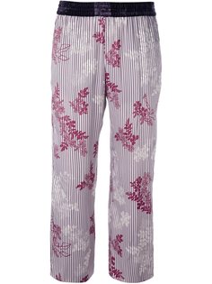 укороченные брюки с цветочным узором Forte Forte