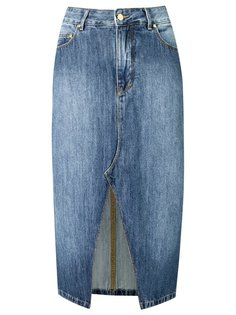 straight jeans skirt Amapô