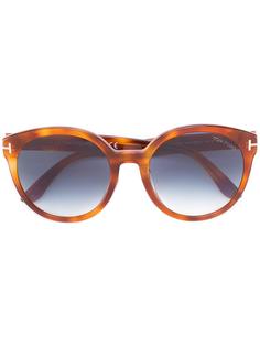 солнцезащитные очки с узором черепашьего панциря Tom Ford Eyewear