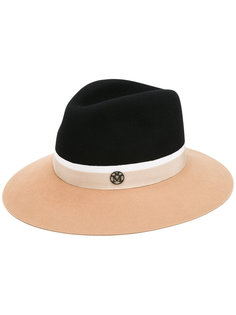 шляпа с контрастными полями Maison Michel