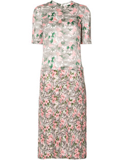 платье с цветочным принтом Julien David