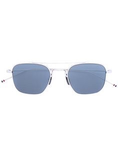 затемненные солнцезащитные очки-авиаторы Thom Browne Eyewear