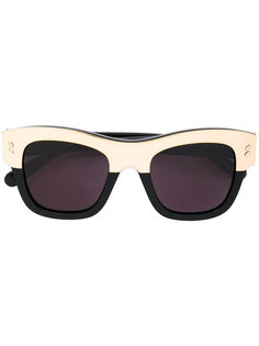 двухцветные квадратные солнцезащитные очки Stella Mccartney Eyewear