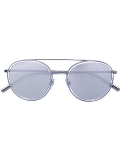 округлые солнцезащитные очки-авиаторы Giorgio Armani