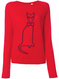 свитер с очертанием кошки Chinti & Parker