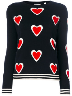 кашемировый свитер с сердечками  Chinti & Parker