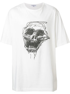 футболка с принтом черепа Yohji Yamamoto