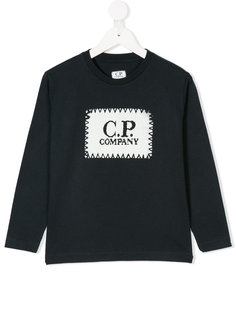 топ с принтом с логотипом Cp Company Kids