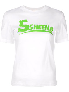 футболка с принтом логотипа Ssheena