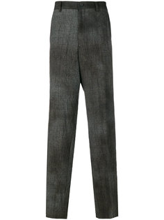 брюки свободного кроя в клетку Yohji Yamamoto