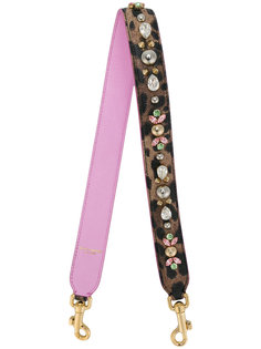 лямка на сумку с леопардовым прином  Dolce & Gabbana