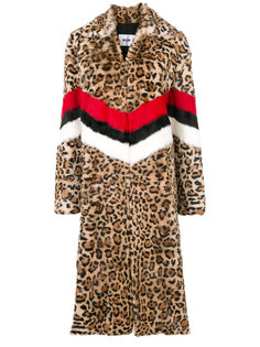 пальто с леопардовым узором MSGM