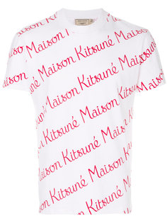 футболка с рисунком из логотипом Maison Kitsuné