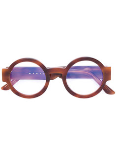 round shaped glasses Marni Eyewear