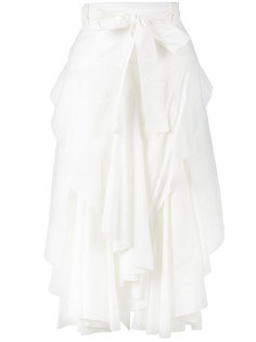 юбка асимметричного кроя с рюшами спереди Kitx