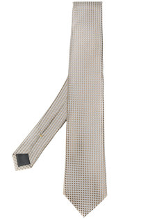 галстук с вышивкой металлик Canali