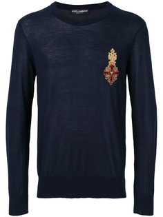 свитер с аппликацией Dolce & Gabbana