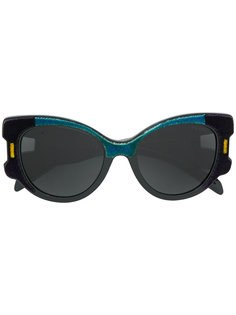 солнцезащитные очки в бархатной оправе Prada Eyewear