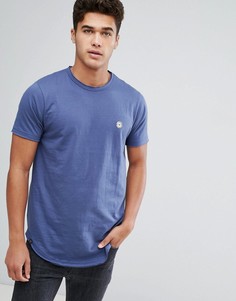 Длинная футболка с необработанным краем Le Breve - Синий