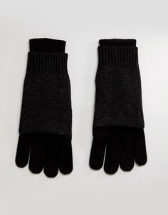 Перчатки с добавлением мериносовой шерсти AllSaints - Черный