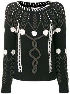 свитер с декоративной строчкой  Michel Klein