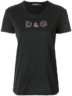 футболка с пайетками Dolce & Gabbana