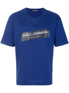 футболка с принтом-логотипом Dolce & Gabbana