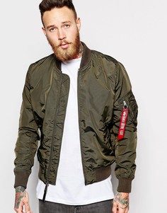 Бомбер зауженного кроя Alpha Industries MA-1 - Серый