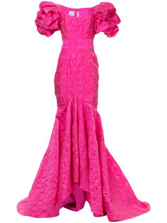 mermaid ruffled gown Bambah