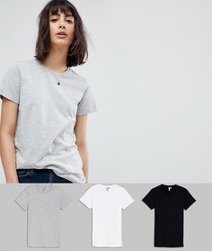 3 футболки с круглым вырезом ASOS Ultimate - Скидка 20 - Мульти