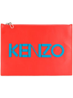 клатч с логотипом Kenzo
