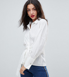 Рубашка с завязкой спереди Vero Moda Tall - Белый
