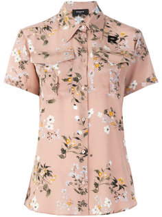 блуза с короткими рукавами с цветочным принтом Rochas