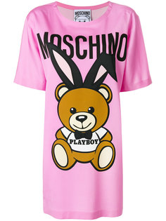 оверсайз-футболка с принтом Playboy Moschino