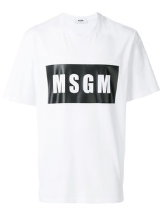 футболка с логотипом MSGM