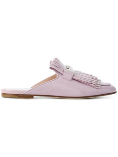 fringed loafer slippers Tods Tod’S