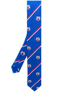 полосатый галстук с принтом тигров Kenzo