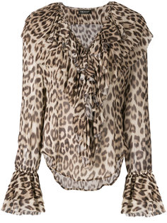 блузка с леопардовым принтом Twin-Set
