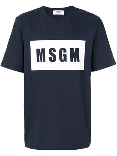 футболка с логотипом MSGM