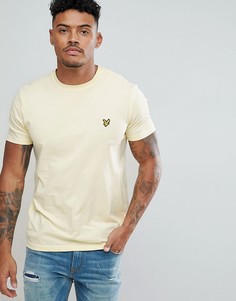 Желтая футболка с круглым вырезом Lyle & Scott - Желтый