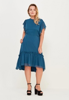 Платье LOST INK PLUS DRESS WITH DROP HEM & RUFFLES