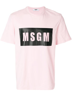 футболка с логотипом MSGM