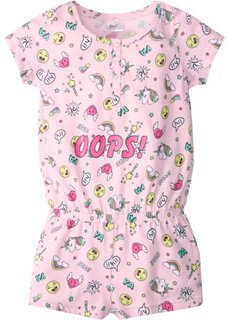 Пижама-комбинезон (нежно-розовый меланж) Bonprix