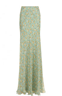 Шелковая юбка-макси с цветочным принтом Ralph Lauren